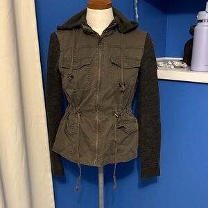 Mudd Olive and Black Utility Jacket